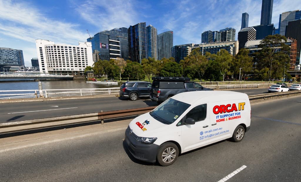 ORCA IT van on the road providing home and business IT support