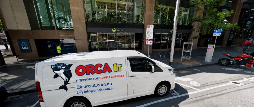 ORCA IT van providing IT support in the city